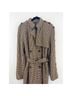 Rokh Houndstooth Black Brown Tan Trenchcoat Size 10 - photo 6