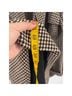 Rokh Houndstooth Black Brown Tan Trenchcoat Size 10 - photo 11