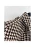 Rokh Houndstooth Black Brown Tan Trenchcoat Size 10 - photo 13