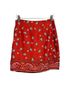 Superdown 100% Polyester Paisley Red Casual Skirt Size S - photo 2