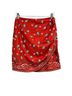 Superdown 100% Polyester Paisley Red Casual Skirt Size S - photo 1