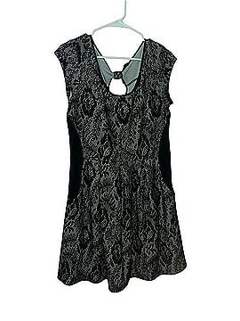 Jessica Simpson Black Lace-Overlay Mini Dress Cocktail Dress (view 1)