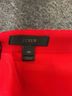 J.Crew 100% Polyester Solid Red Formal Skirt Size 4 (petite) - photo 3