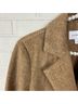 Liz Claiborne Chevron-herringbone Tan Brown Coat Size L - photo 10
