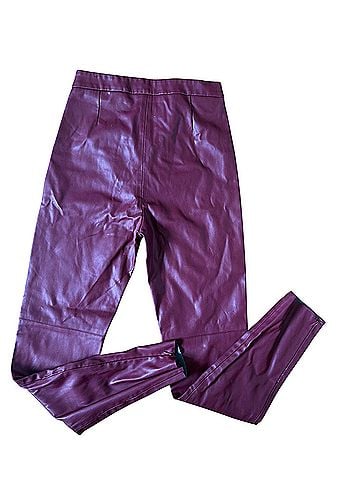 Zara Faux Leather Pants (view 2)