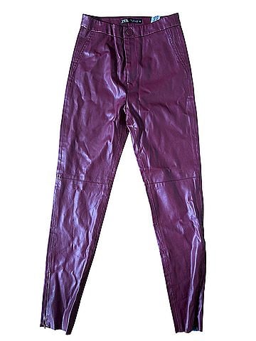 Zara Faux Leather Pants (view 1)