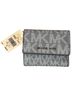 Michael Kors 100% Leather Print Blue Silver Wallet One size - photo 1