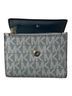 Michael Kors 100% Leather Print Blue Silver Wallet One size - photo 2