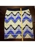 Trina Turk Chevron-herringbone Blue Yellow Skort Size 8 - photo 6