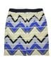 Trina Turk Chevron-herringbone Blue Yellow Skort Size 8 - photo 2