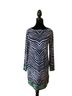 Michael Kors Zebra Print Black White Green Cocktail Dress Size S - photo 1