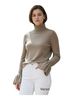 Veronica Beard 100% Merino Solid Brown Tan Turtleneck Sweater Size L - photo 2