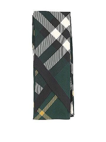 Burberry Checked Silk Twilly Scarf (view 2)