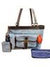 Dooney & Bourke Blue Brown Shoulder Bag One size - photo 1