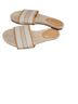 J.Crew Stripes Tan White Sandals Size 8 - photo 5