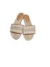 J.Crew Stripes Tan White Sandals Size 8 - photo 6