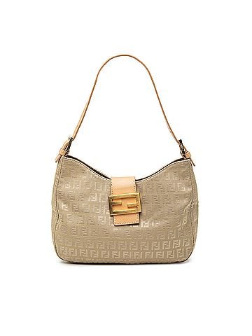 Fendi Zucchino Canvas Shoulder Bag (view 1)
