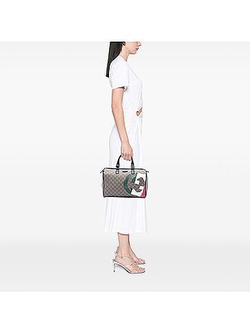 Gucci Medium GG Supreme Italian Flag Joy Boston Bag (view 2)