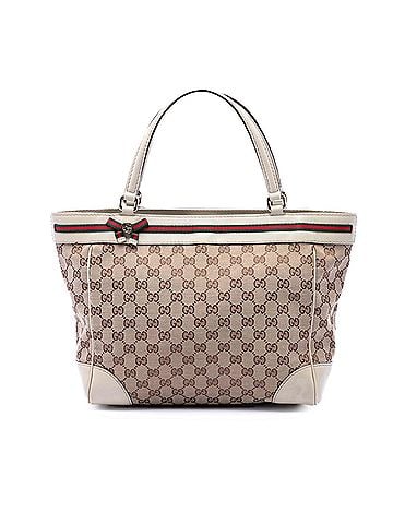 Gucci GG Canvas Web Mayfair Tote (view 1)