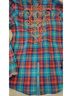 Roar 100% Cotton Plaid Multi Color Blue Red Button-Down Shirt Size M - photo 6