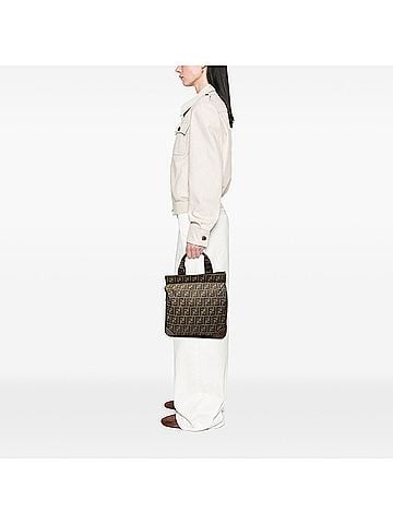Fendi Zucca Canvas Shopping Tote (view 2)