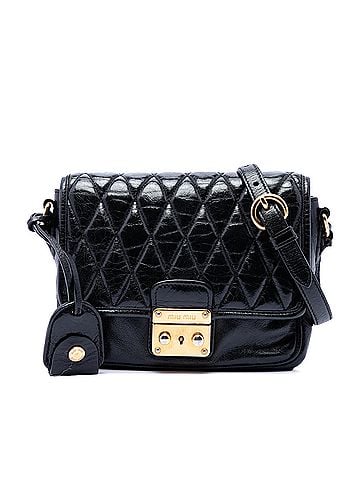Miu Miu Vitello Shine Trapu Crossbody (view 1)