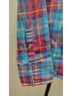 Roar 100% Cotton Plaid Multi Color Blue Red Button-Down Shirt Size M - photo 5