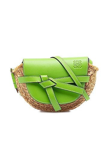 Loewe Mini Raffia Gate Crossbody (view 1)