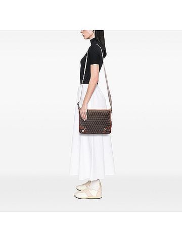 Fendi Zucchino Canvas F Charm Crossbody (view 2)