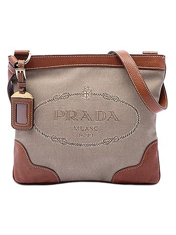 Prada Canvas Canapa Logo Crossbody (view 1)