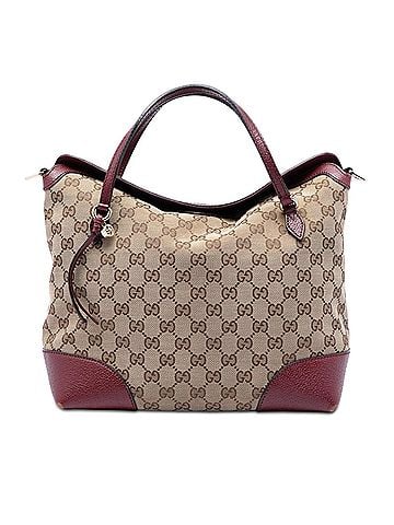 Gucci Medium GG Canvas Bree Fold Over Tote (view 1)