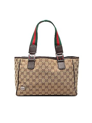 Gucci GG Canvas Web Pop Tote (view 1)