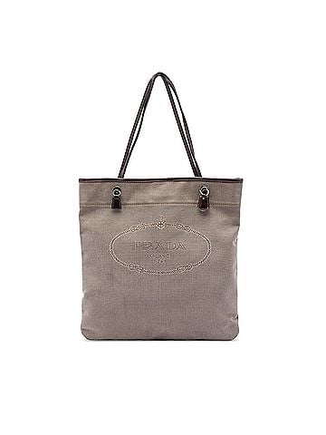 Prada Canvas Canapa Logo Tote (view 1)