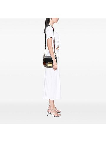 Gucci GG Supreme Web Padlock Crossbody (view 2)