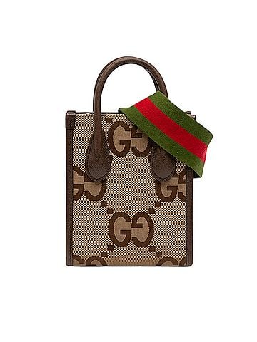 Gucci Mini Jumbo GG Canvas Web Satchel (view 1)