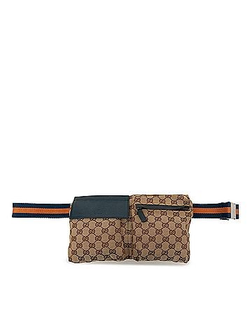 Gucci GG Canvas Web Double Pocket Belt Bag (view 1)