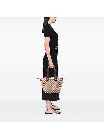 Gucci GG Canvas Web Tote (view 2)