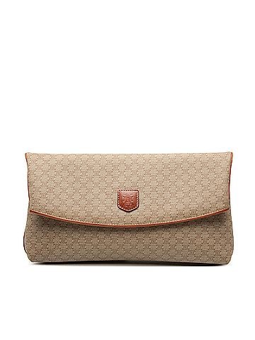 Céline Macadam Coated Canvas Clutch (view 1)