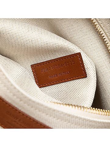 Saint Laurent Canvas Stencil Logo Convertible Tote (view 2)
