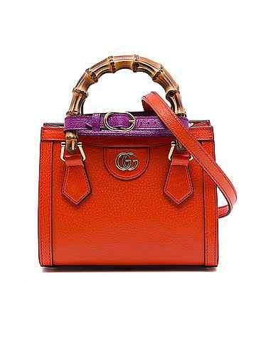 Gucci Small Calfskin Bamboo Diana Satchel (view 1)