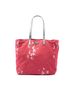 Prada 100% Canvas Pink Floral Printed Canvas Tote One size - photo 1