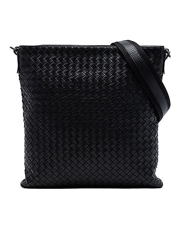 Bottega Veneta Intrecciato Nappa Flat Messenger Bag (view 1)