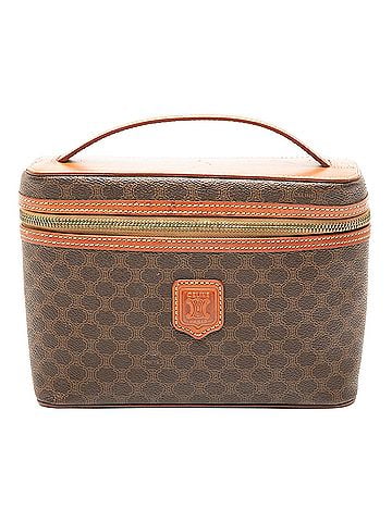 Céline Macadam Coated Canvas Vanity Bag (view 1)