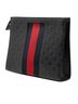 Gucci 100% Leather Blue Guccissima Web Clutch One size - photo 3