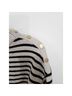 Magaschoni Stripes Black Ivory Wool Pullover Sweater Size L - photo 4