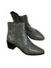 Rag & Bone 100% Leather Snake Print Black White Ankle Boots Size EU 36 - photo 1