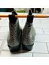 Rag & Bone 100% Leather Snake Print Black White Ankle Boots Size EU 36 - photo 13