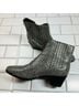 Rag & Bone 100% Leather Snake Print Black White Ankle Boots Size EU 36 - photo 9