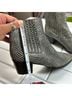 Rag & Bone 100% Leather Snake Print Black White Ankle Boots Size EU 36 - photo 12