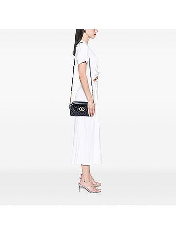 Gucci Small GG Marmont Matelasse Calfskin Crossbody (view 2)